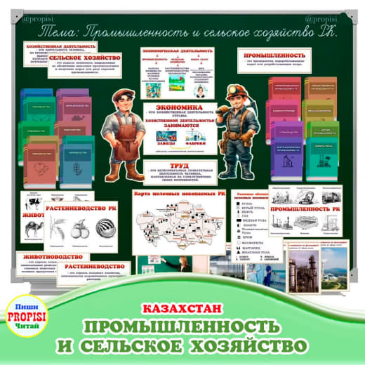 Промышленность и сельское хозяйство Казахстана